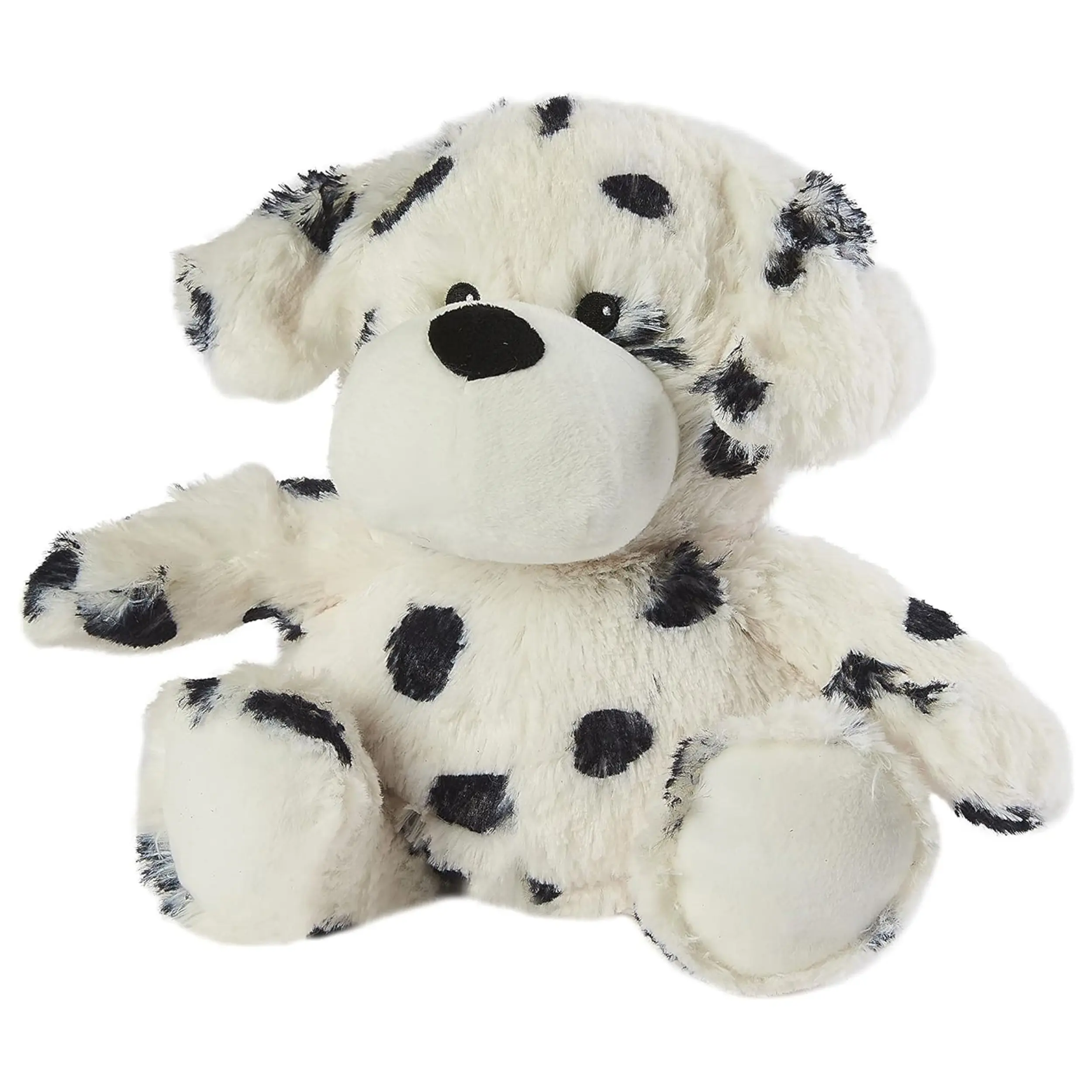 custom Lovely spotted dog plush toys Black & White Heatable Plush dog Toy