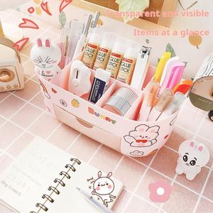 X1012 Creative Cosmetics Office <b>Stationery</b> <b>Storage</b> <b>Box</b> Multi-Function Desktop Ins Compartment Drawer Made of Durable Plastic - Product Image 4