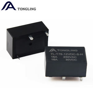 รีเลย์กำลังสูง รุ่น TONGLING <span class=keywords><strong>TL</strong></span>-T76-12VDC-S-H HF7520  แม่เหล็กไฟฟ้า  วัสดุโลหะผสมเงิน <span class=keywords><strong>16A</strong></span> 250VAC - Product Image 3
