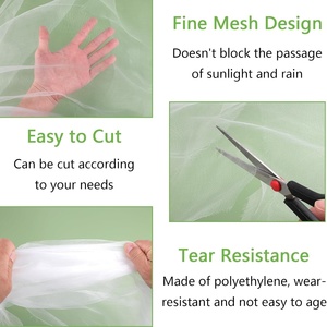 UV bảo vệ 100% Virgin HDPE nhà máy trực tiếp nông nghiệp UV điều trị 5 năm trắng chống côn trùng <span class=keywords><strong>Net</strong></span> trong cuộn cho nhà kính - Product Image 2