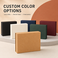 Boîte cadeau en papier kraft de luxe personnalisée, fermeture magnétique, emballage rigide pour chemises, vêtements et marchandises de vente au détail