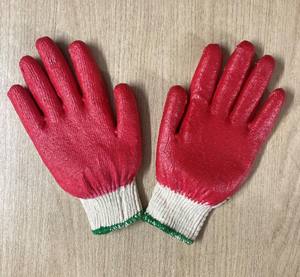 Gants de sécurité vietnamiens en caoutchouc anti-coupure et antidérapants, revêtement en latex de coton réutilisable, protection des mains pour le jardinage - Product Image 4