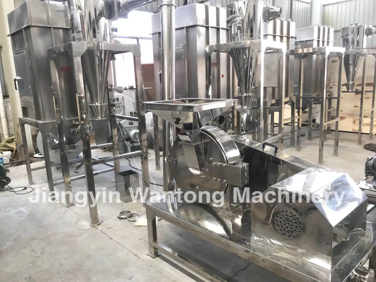 WFC alta capacidad 500 kg/h glaseado molinillo de azúcar pulverizador pin molino máquina
