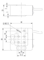 Sensor de fuerza de 3 componentes con PLC de celda de carga
