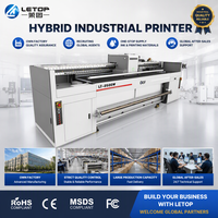 LETOP Factory 2.5M Roll to Roll Flatbed Printing Plotter Hybrid Digital Inkjet Industrial 3D UV Printer