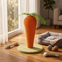 Griffoir pour chat en sisal écologique, personnalisé et mignon en forme de carotte, jouet durable pour chat d'intérieur et protection des meubles