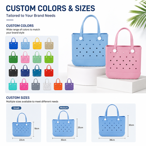 Bolsa de Mano Personalizada Moderna, Suave, Duradera, Ligera y Ecológica de EVA, Impermeable, para la Playa, con Logotipo de Frutas, Gran Capacidad, para Mujer - Product Image 6