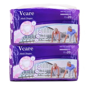 Couches-culottes japonaises imprimées pour adultes avec protection anti-fuites 3D en tissu non tissé et bande magique - 10 couches jetables par paquet - Product Image 6