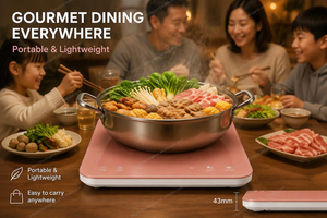 Table de cuisson à <span class=keywords><strong>induction</strong></span> électrique 2000W haute puissance, couleur rose, plaques en cristal importées, brûleur unique, pour usage domestique, commande tactile - Product Image 3