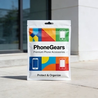 Pochettes en plastique refermables auto-adhésives pour appareils électroniques, écouteurs, câbles, protecteurs d'écran, sacs de rangement écologiques et durables