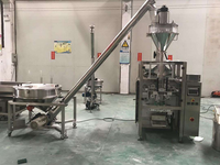 Machine d'emballage de poudre entièrement automatique à remplissage par vis sans fin pour sachets à quatre soudures, pour Matcha, Collagène, Protéines, Lait végétal, CE Direct
