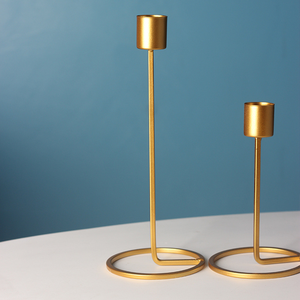 Rnaments Wedding Celebration Decoration OME omantic Dinner andle ought rould ron andandlestick - Product Image 5