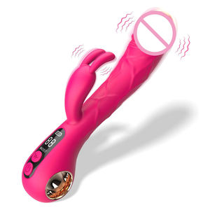 2'si 1 Arada <span class=keywords><strong>G</strong></span> Noktası Tavşan Vibratör LCD Ekranlı Titreşimli Klitoral Stimülatör Gerçekçi Yapay Penis Vibratör <span class=keywords><strong>G</strong></span> Noktası Yetişkin Seks Oyuncakları Kadınlar için - Product Image 1