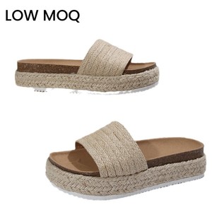 <span class=keywords><strong>Sandali</strong></span> bassi estivi da donna <span class=keywords><strong>con</strong></span> plateau in <span class=keywords><strong>corda</strong></span> di canapa pantofole alla moda <span class=keywords><strong>con</strong></span> suola spessa - Product Image 1