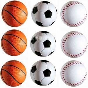 Balle anti-stress rayée en mousse PU écologique personnalisée avec logo sur mesure, jouet amusant et doux pour la main, idéal pour cadeau promotionnel - Product Image 4