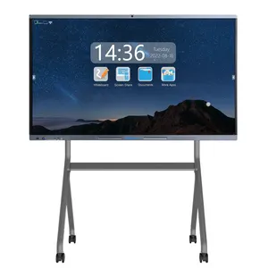 HDFocus OEM ODM 4K OPS 65 75 80 pouces écran LCD Pantalla Smart Board tableau blanc interactif support tactile