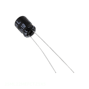 Condensateur original CAP ALUM 22UF 20% 25V RADIAL TH 22 uF à montage traversant 25ML22MEFCTZ5X5 - Product Image 1