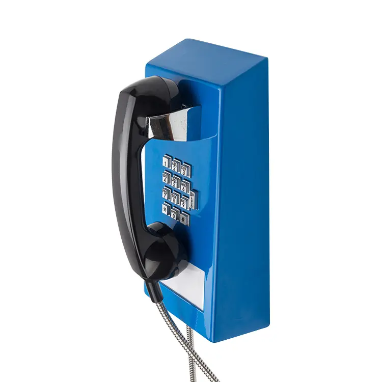Telefone público Hotline chamada rápida prisão telefone 2-Way áudio emergência telefone