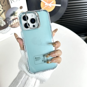 Étui de téléphone 3 en 1 PC+TPU avec support d'appareil photo, coque de protection en TPU teinté pour <span class=keywords><strong>REDMI</strong></span> <span class=keywords><strong>A7</strong></span> PRO 4G - Product Image 3