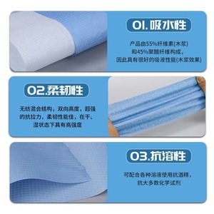 Papier essuie-tout industriel sans poussière, absorbant, absorbant l'huile, en rouleau grand format, pour laboratoire, pulvérisation de peinture automobile, machine - Product Image 5