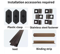 Planche de terrasse en composite bois-plastique (WPC) creuse et solide, imperméable, pour terrasse et jardin, avec motif 3D en relief