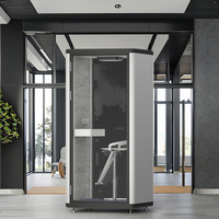 Moderne Ventilé Haute Valeur Led Travail Lumières Rgb Chasing Halo Anneau Pod Verrouillage Boîte Téléphone Minuterie Home Booth Bureau Pods