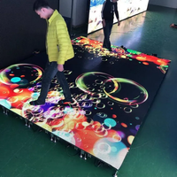 Écran interactif LED au sol, étanche IP66/IP67, taille personnalisable, affichage numérique publicitaire intérieur/extérieur, idéal pour centres commerciaux (5000 points de vente)