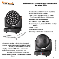 37x40w Big Bee Eye tête mobile DJ Concert Ecclesia événements scène lumière RGBW Led Zoom lavage tête mobile