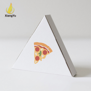 Caja Triangular para Pizza de 3 Capas, Corrugada, Resistente a la Grasa, de Grado Alimenticio, Desechable, para Llevar, Reciclable - Product Image 1