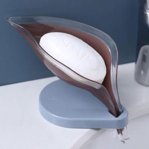 Leaf Shape Box Soap Dish Storage Plate <b>Tray</b> Holder Case Supplies Bathroom Gadgets - Product Image 4