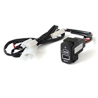 Chargeur de voiture double charge rapide PD QC3.0 pour Mitsubishi Pajero Lancer ASX Outlander, prise d'origine, installation sans perçage