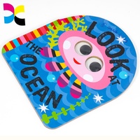 Livre cartonné pour enfants, impression de livres de forme spéciale, impression personnalisée de haute qualité, livre de jeu pour enfants, design à coins arrondis