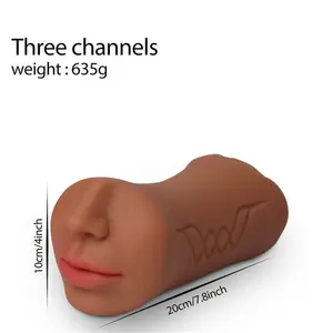 3-in-1 realistische TPE mannelijke masturbatiepop pocket pussy stroker met zachte eigenschappen voor vrouwelijke masturbatie - Product Image 4
