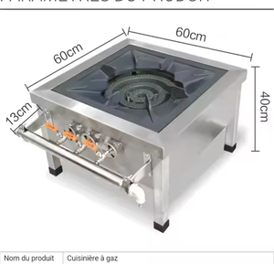 Singolo acciaio inossidabile commerciale bruciatore a Gas gamma propano da tavolo installazione da tavolo da tavolo - Product Image 2