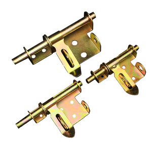 Left And Right Door Bolts 5 6 <b>8</b> Inch Zinc Plated <b>Iron</b> Easy Installation Industrial Design For Security Doors - Product Image 4