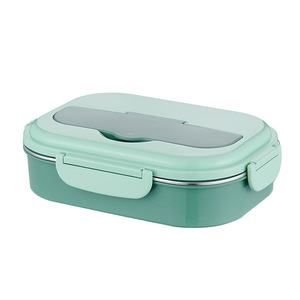 304 Stainless Steel <b>Lunch</b> <b>Box</b> With Compartments Microwave Safe For Students And Office Workers - Product Image 3