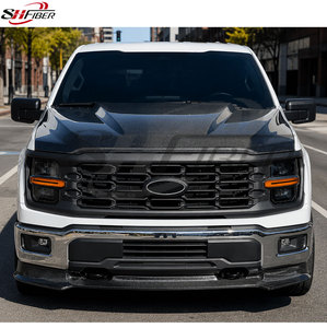 Capó de Fibra de Carbono Modificado para F150, Compatible con <span class=keywords><strong>Ford</strong></span> <span class=keywords><strong>F</strong></span>-<span class=keywords><strong>150</strong></span> Raptor 2021+. Proveedor Mayorista. - Product Image 3