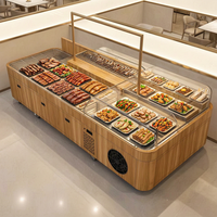 Refrigerador con Pantalla Digital de Control de Temperatura, de Doble o Simple Temperatura, con Combinación de Personalización y Soporte para 4 Puertas de Mármol