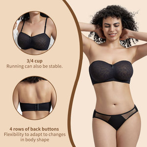 <span class=keywords><strong>Sujetador</strong></span> push-up sin tirantes <span class=keywords><strong>de</strong></span> talla <span class=keywords><strong>grande</strong></span> para mujer, ajustable, transpirable, cómodo, adelgazante, Copas <span class=keywords><strong>de</strong></span> reunión, estilo Invisible pARA más <span class=keywords><strong>grande</strong></span> - Product Image 2