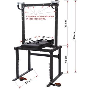 Fauteuil <span class=keywords><strong>d</strong></span>'<span class=keywords><strong>amour</strong></span> avec sangles réglables, équipement BDSM, dispositif de retenue, menottes robustes, cadre pour couples - Product Image 6