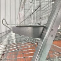 Jaula Galvanizada Automática para Gallinas Ponedoras de 4 Niveles, para 128 Aves, Cría Avícola, 500 Gallinas, 96/120/128/160 Aves Ponedoras