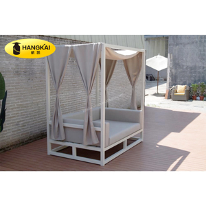 Gazebo <span class=keywords><strong>de</strong></span> <span class=keywords><strong>jardin</strong></span> en <span class=keywords><strong>aluminium</strong></span> <span class=keywords><strong>de</strong></span> haute qualité, canapé-<span class=keywords><strong>lit</strong></span> d'extérieur <span class=keywords><strong>de</strong></span> luxe avec auvent - Product Image 6
