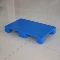Plateau en plastique HDPE à entrée à 4 voies simple face en plastique plat à neuf pattes robuste pour le stockage