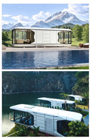 Mini villa de luxe personnalisée en acier préfabriqué, capsule spatiale modulaire, maison conteneur pour hôtel, appartement, école avec design moderne