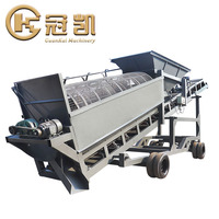 Machine de criblage mobile à tambour rotatif pour sable, gravier, terre et compost, avec des performances optimales