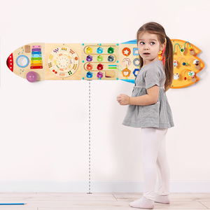 Nuevo Juguete Montessori Multifuncional, Tablero <span class=keywords><strong>de</strong></span> Actividades, Interacción Padres-Hijos, Cohete Educativo, <span class=keywords><strong>Juego</strong></span> <span class=keywords><strong>de</strong></span> Pared Multifuncional - Product Image 5