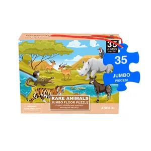 Best selling product Kids Cartoon Puzzle Animal 35 Pieces Jumbo Floor Jigsaw Puzzle