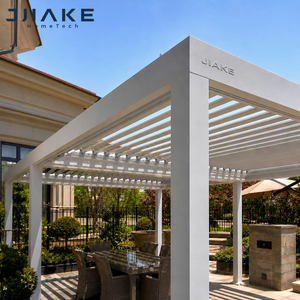 Pergola électrique rétractable Jiake avec toit à lames motorisées en aluminium pour jardin, patio, villa, CE SGS OEM, vente en gros, usine - Product Image 2
