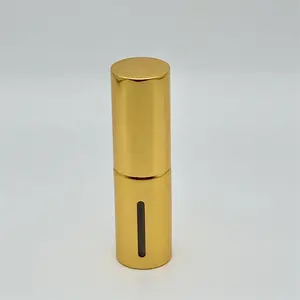 Botol Semprot Pompa Kosmetik Bubuk Glitter Kering, Botol Rias Emas Aluminium Profesional, Kemasan Kosmetik Mewah