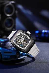 <span class=keywords><strong>Montre</strong></span> Homme Mécanique <span class=keywords><strong>Automatique</strong></span> de Luxe Squelette Creux Modèle Tonneau Original 2025 - Product Image 5